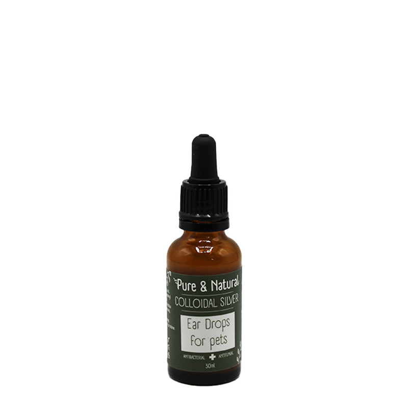 Pure & Natural Colloidal Silver Antimicrobial Ear Drops For Pets 30ml