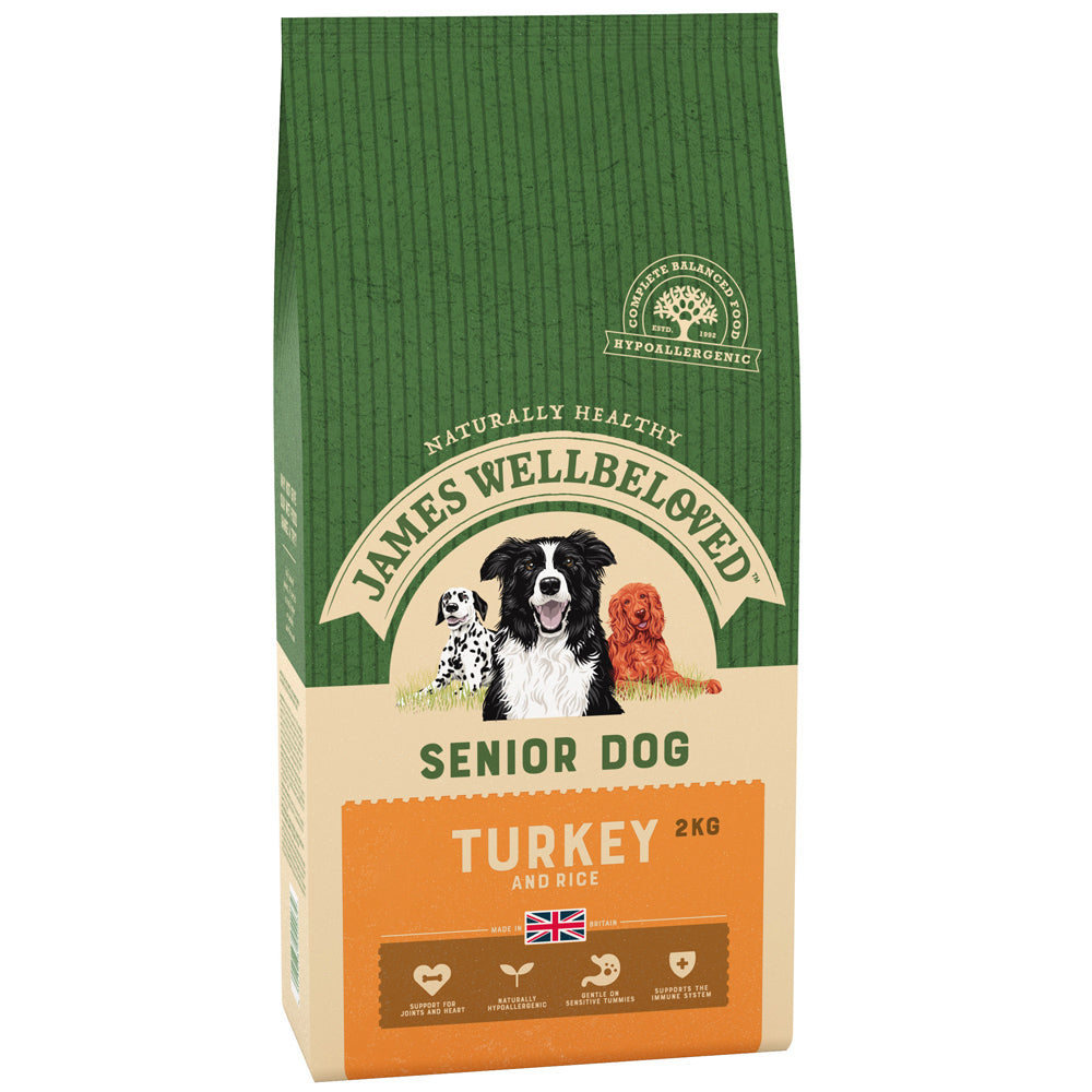 James Wellbeloved Dog Senior Turkey & Rice Dry Dog Food