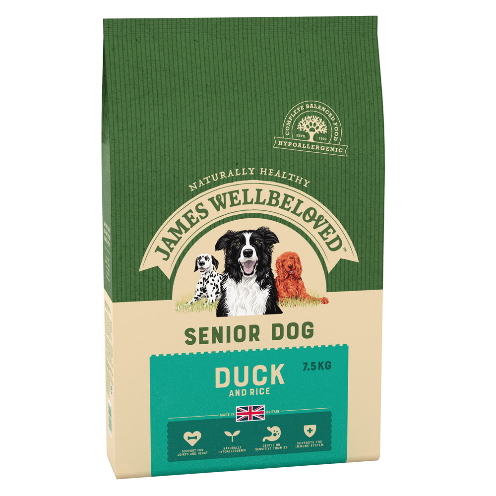 James Wellbeloved Dog Senior Duck & Rice Dry Dog Food