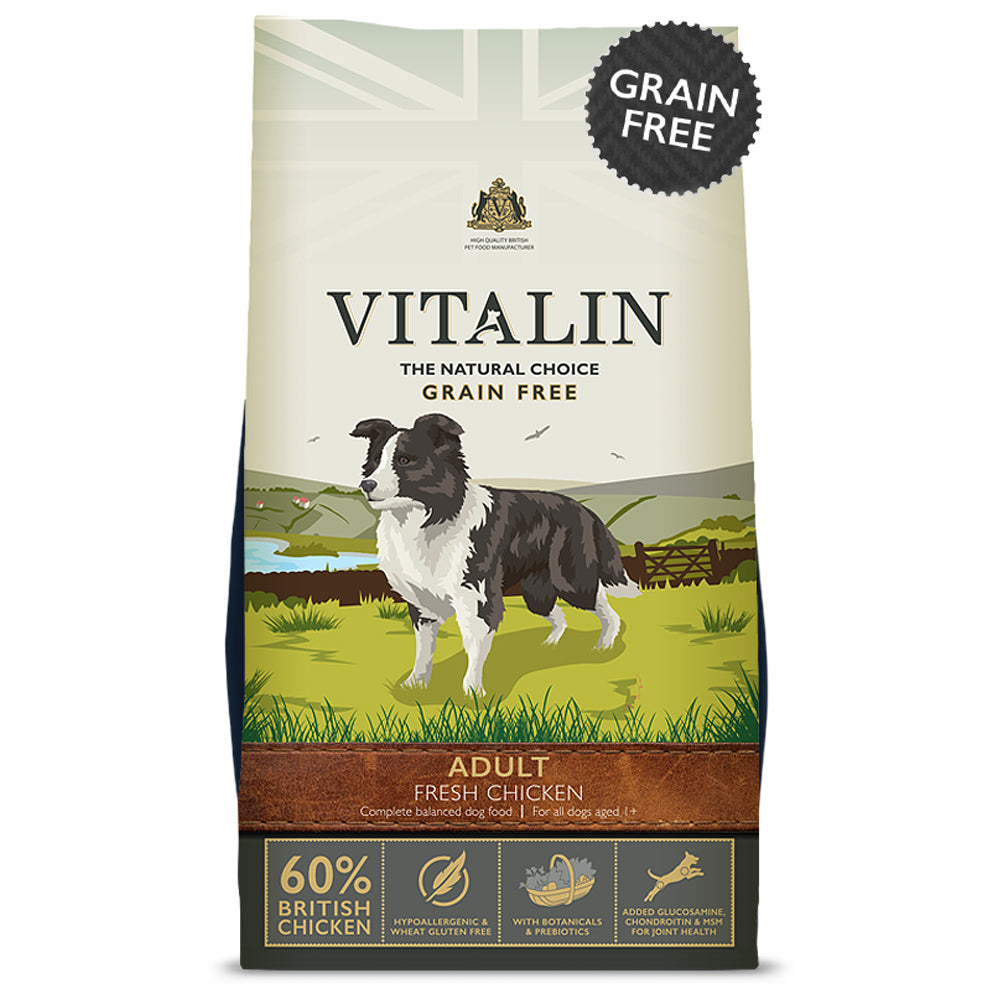 Vitalin Adult Fresh Chicken (Min 60%) Grain Free Dry Dog Food