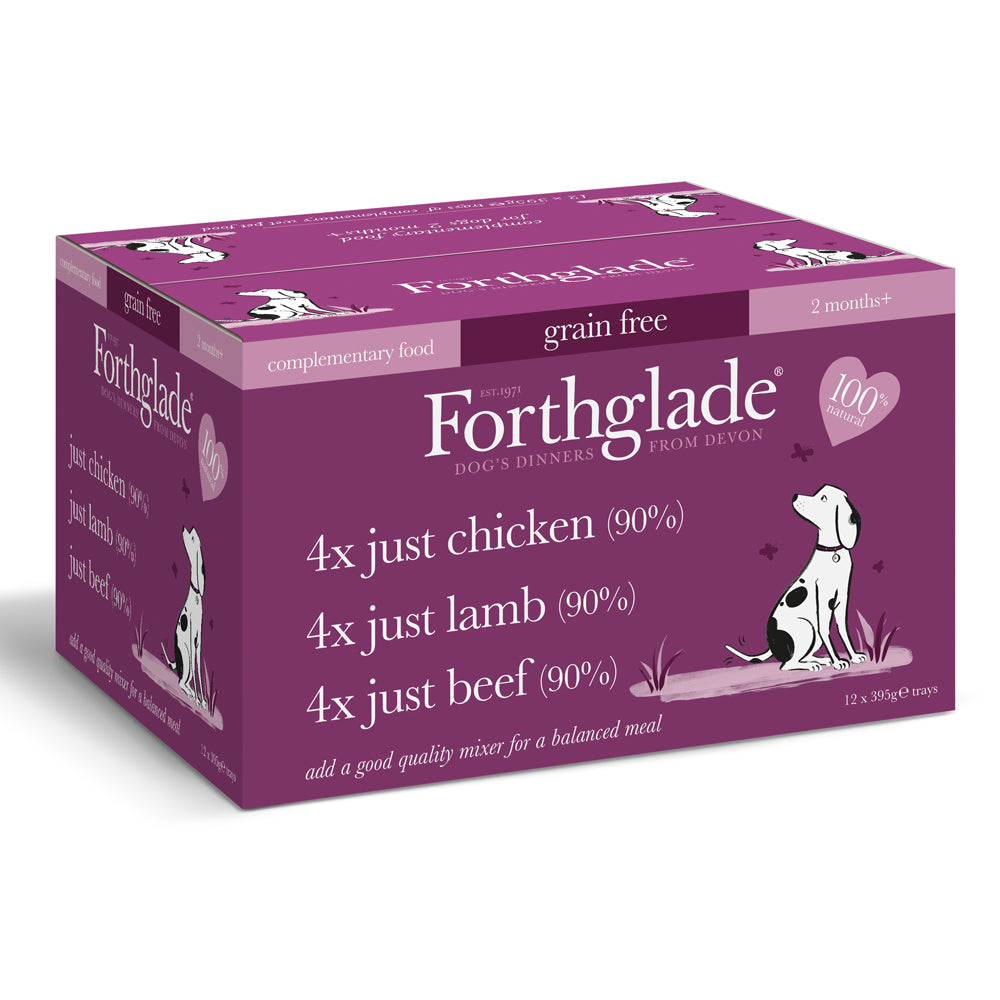 Forthglade Just 90% Meat Grain Free Multicase Wet Dog Food
