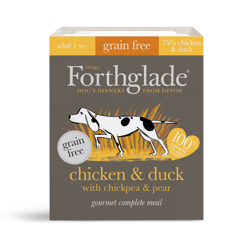 Forthglade Gourmet Meal Dog Grain Free Chicken & Duck Wet Dog Food
