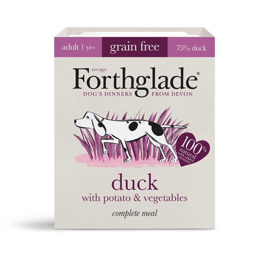 Forthglade Complete Meal Adult Dog Grain Free Duck Potato & Veg Wet Dog Food