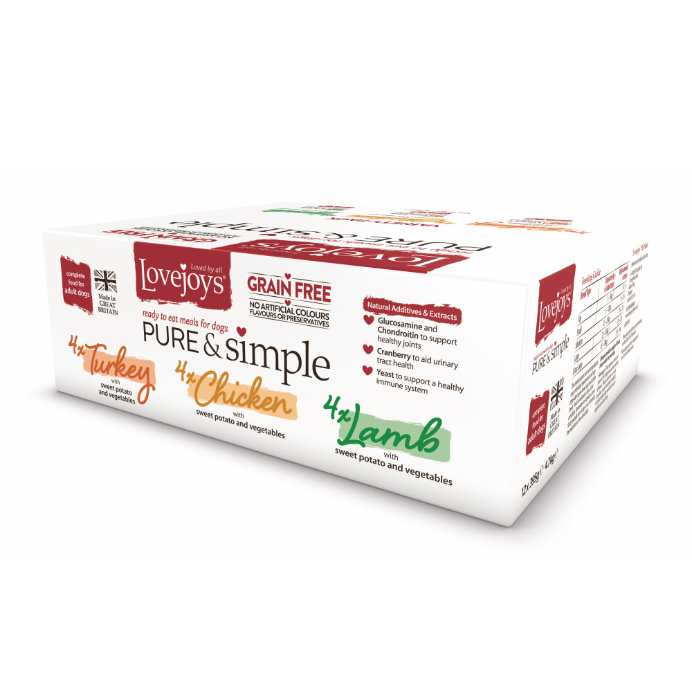 Lovejoys Pure & Simple Wet Variety Box Wet Dog Food