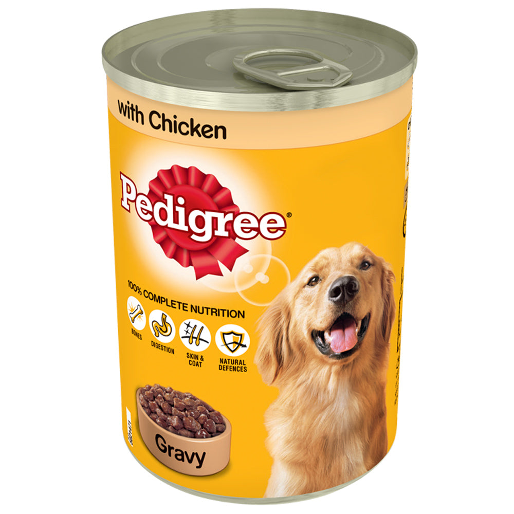 Pedigree Chicken In Gravy Tins Wet Dog Food
