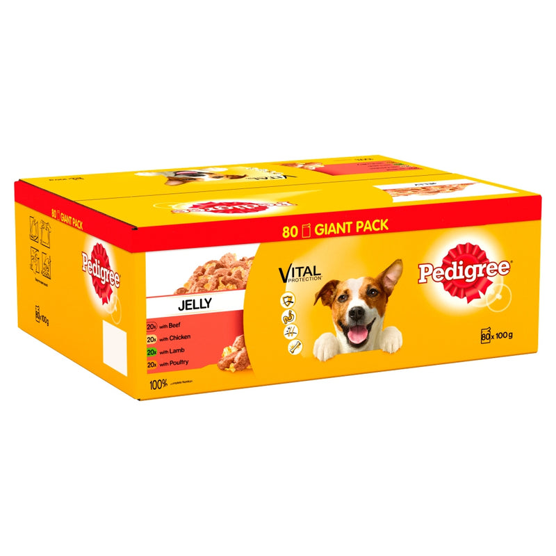 Pedigree Pouches Mixed Selection in Jelly Wet Dog Food