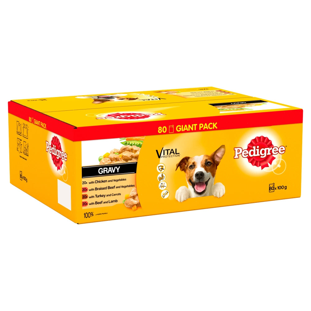 Pedigree Pouches Mixed Selection in Gravy Wet Dog Food