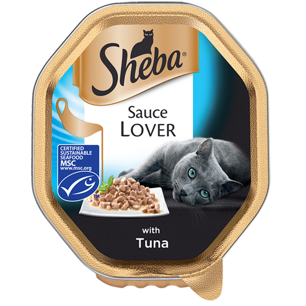 Sheba Sauce Lover With Tuna Tray Wet Cat Food