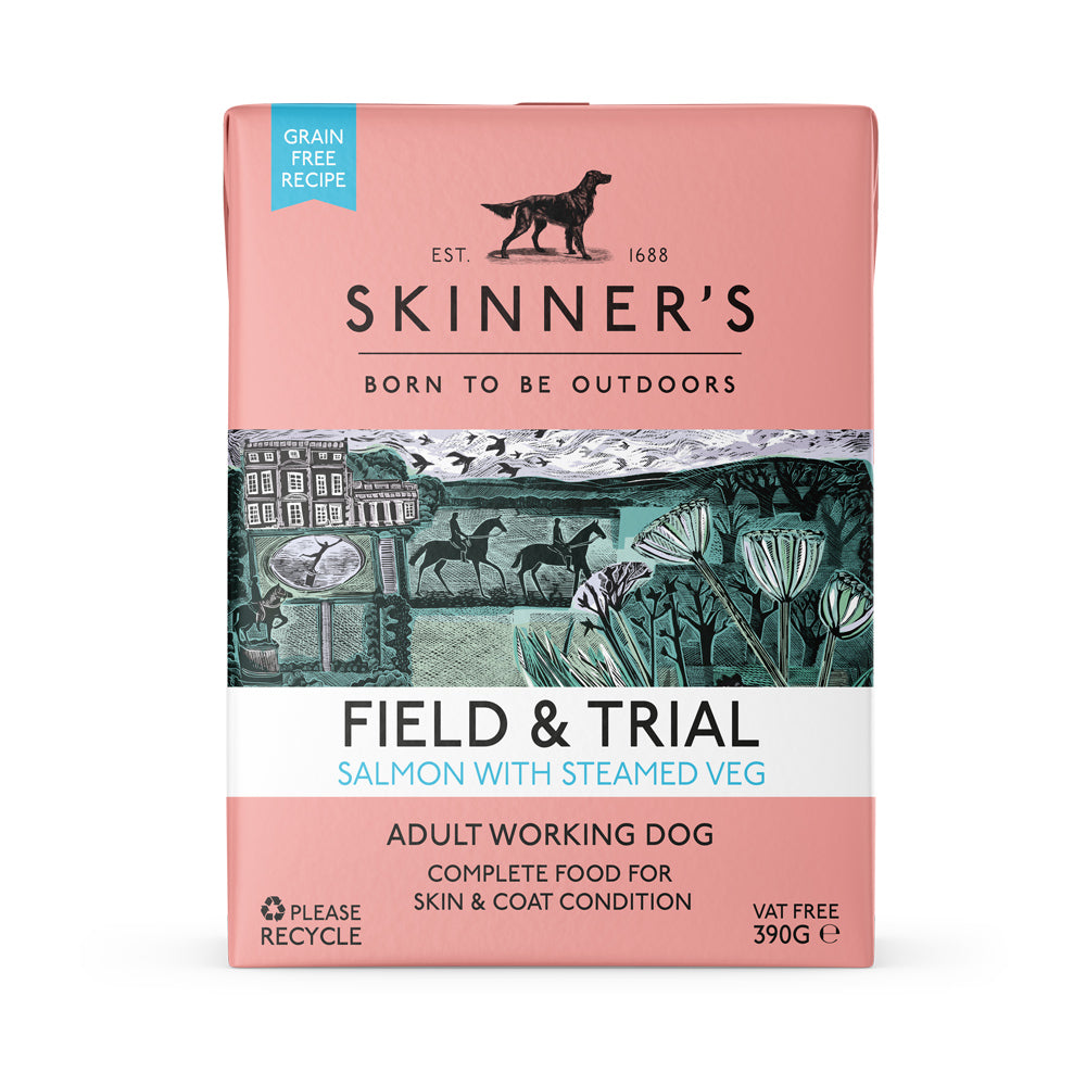 Skinners Field & Trial Dog Salmon With Steamed Vegetables