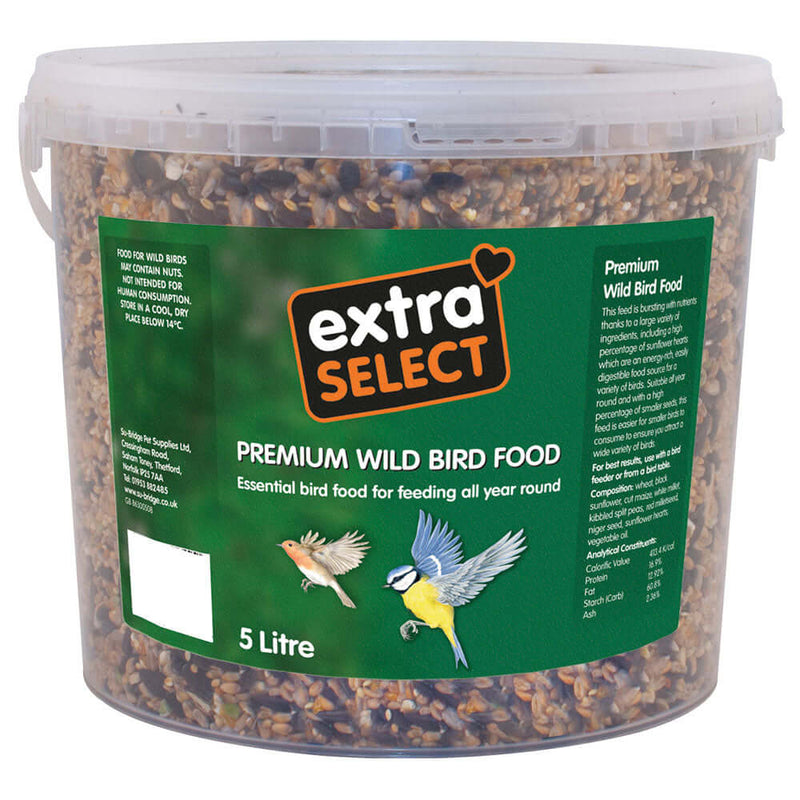 Extra Select Premium Wild Bird Food 5 ltr tub