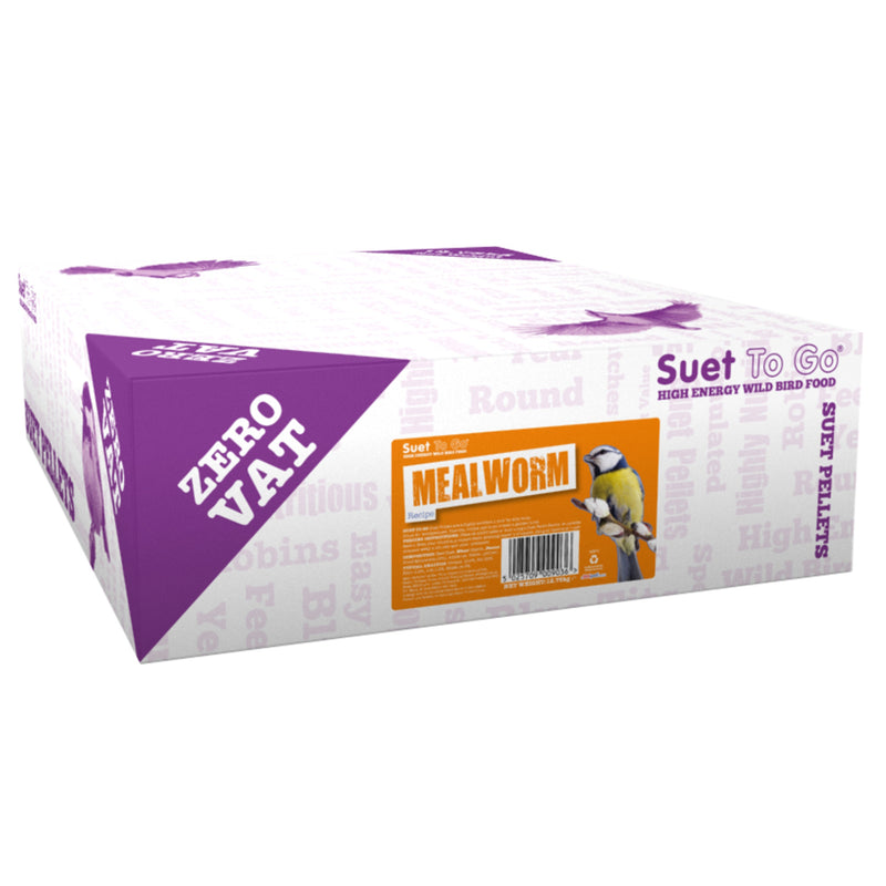 12.75kg box of Suet To Go Mealworm Suet Pellets