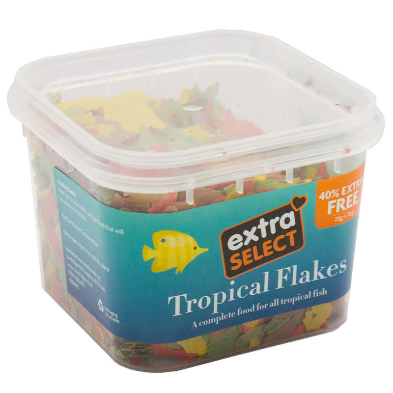 25g tub of Extra Select Tropical Flakes