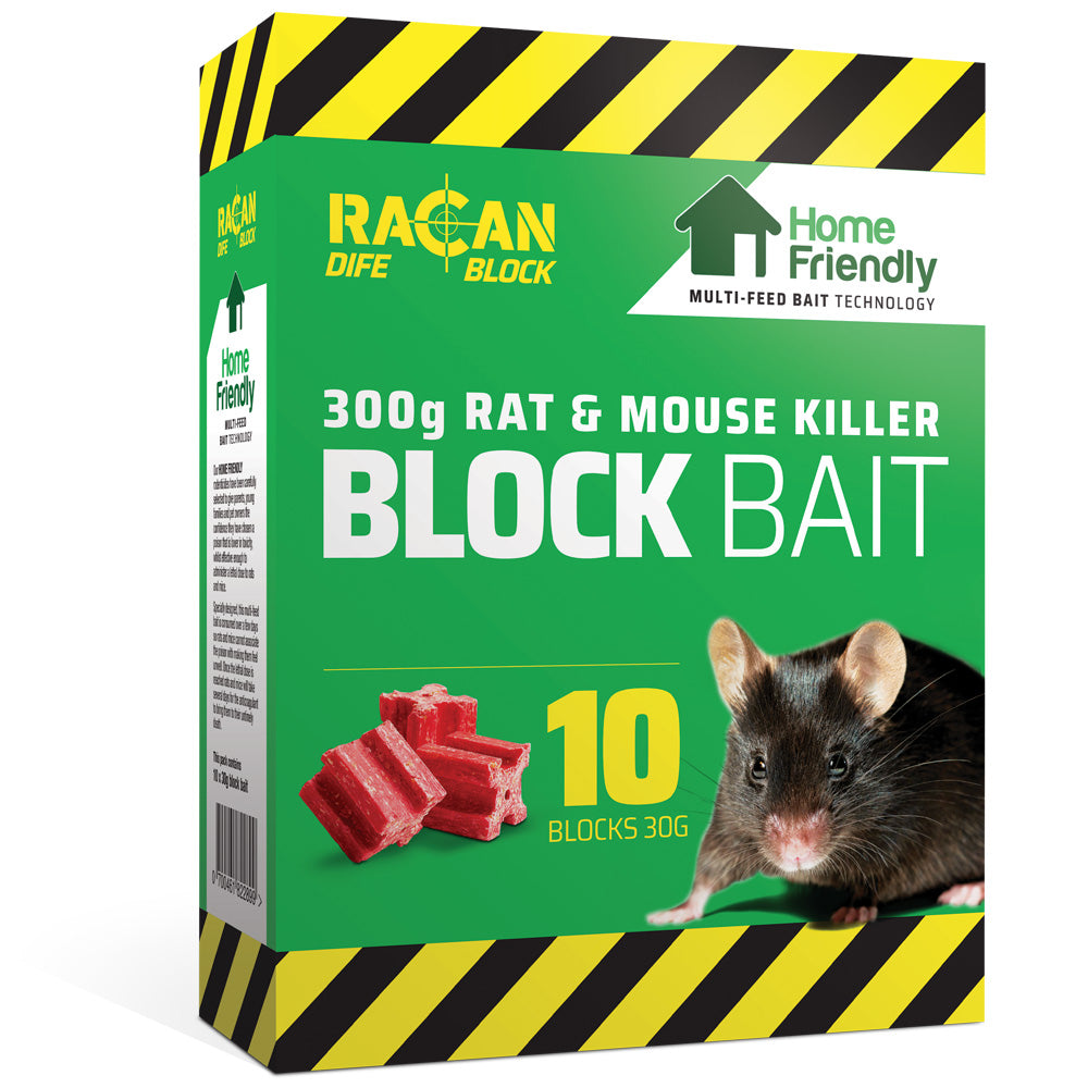 Racan Home Friendly Rat & Mouse Killer Block Bait