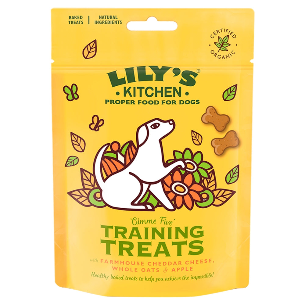 Lilys Kitchen Dog Training Treats with Cheese Whole Oats & Apple