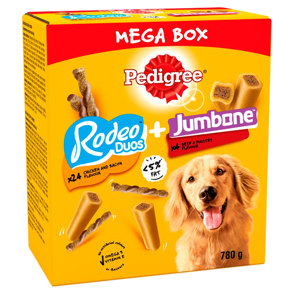 Pedigree Rodeo Duos & Jumbone Medium Mega Box